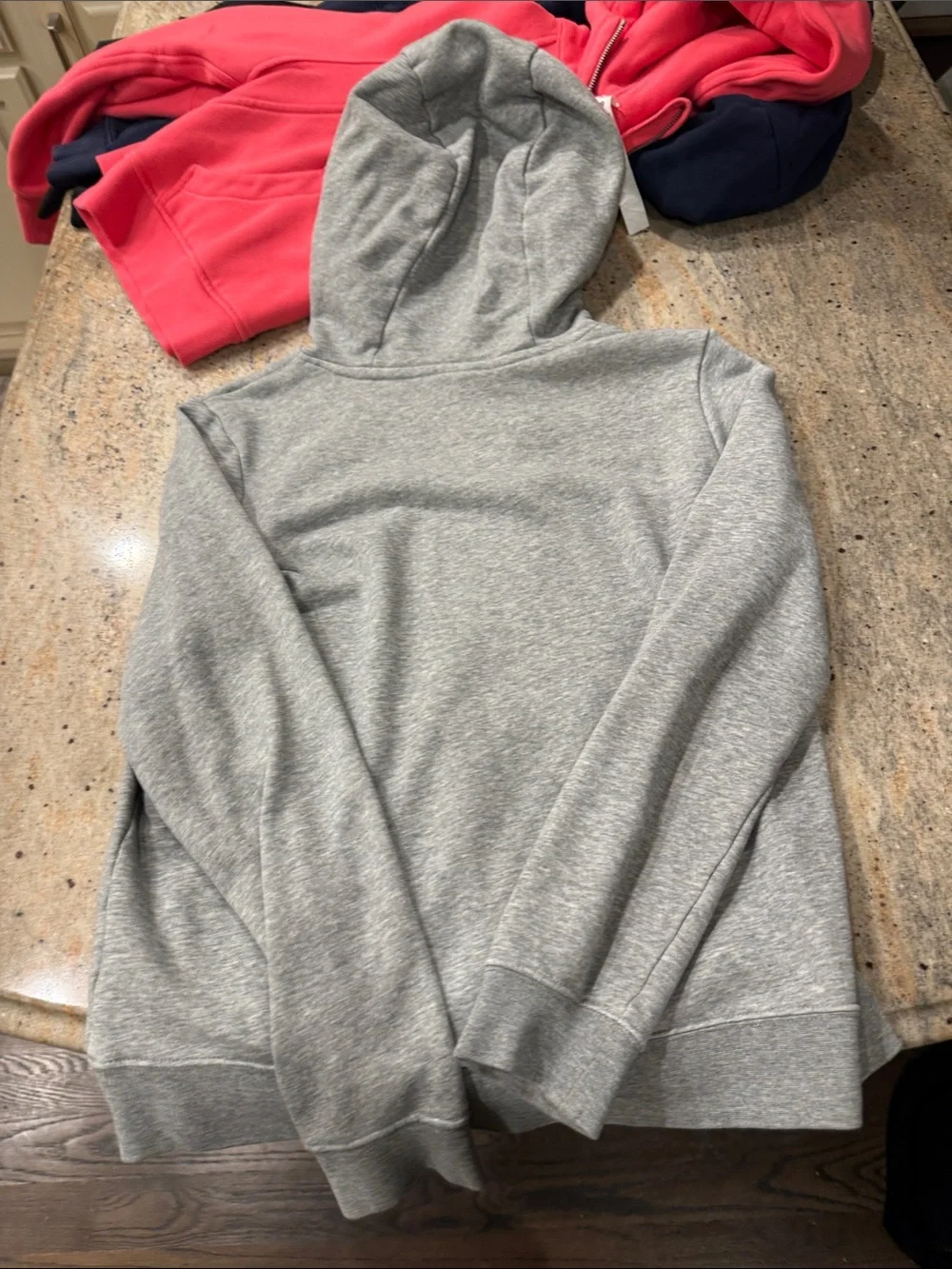Nike Gray Hooded Pullover Sweatshirt